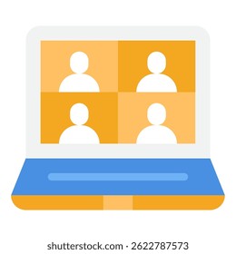 Virtual Classroom icon, for web, app, infographic, etc