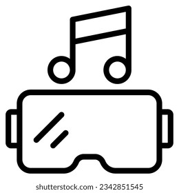 Virtual Concert Icon for uiux, infographic, etc
