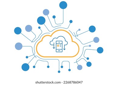 Virtual CPE icon vector design