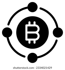 El icono de moneda virtual se puede usar para uiux, web, aplicación, infografía, etc