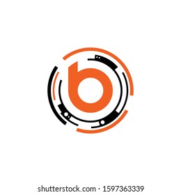Virtual Data B Letter Logo