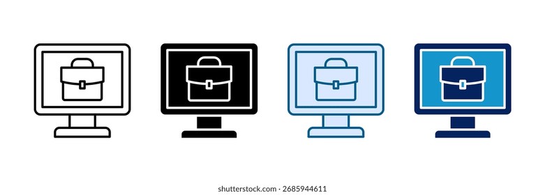 Conjunto de ícones da mesa virtual Coleção de vários estilos