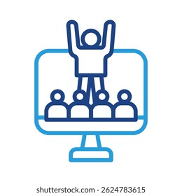 Elemento De Ícone De Evento Virtual Para Design