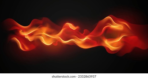Virtual Flame Set Design vector illustration