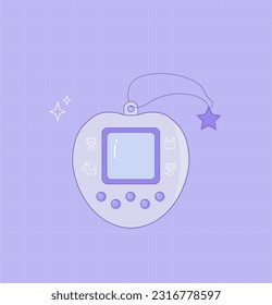 Virtual game about pet care. Game from Japan. Game 90s and 00s.