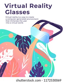Virtual Glasses Isometric Style. Vector illustration EPS 10.