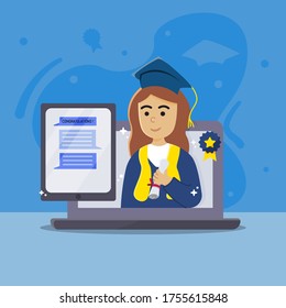 virtual graduation college with certificate
