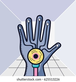 virtual hand inside digital game experience