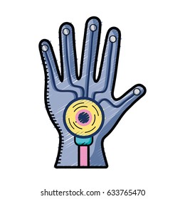 virtual hand inside digital game experience
