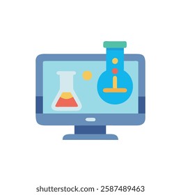 Virtual Lab Icon for Science Education