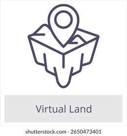 Virtual Land Element For Design Graphic