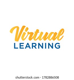 Virtual Learning, E-Learning, Online Class, Online School, Teacher Course Material, Learning, Internet Vector Illustration Background