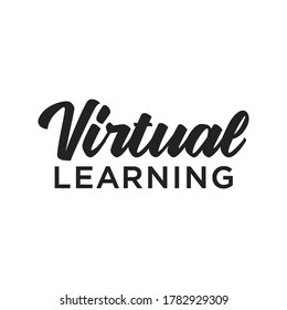 Virtual Learning, E-Learning, Online Class, Online School, Teacher Course Material, Learning, Internet Vector Illustration Background