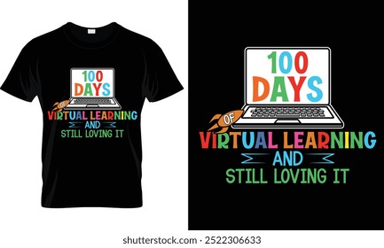 Aprendizagem virtual, 100 dias de design de camisetas escolares