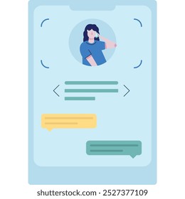 Virtual live chat icon contact center vector