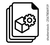 Virtual Machine Icon Element For Design