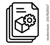 Virtual Machine Icon Element For Design