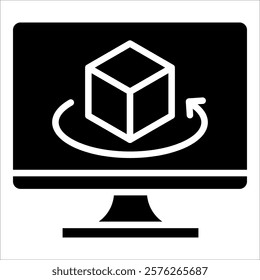 Virtual Machine Icon Element For Design
