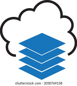 Virtual Machine Icon Vector Isolate