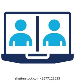 Elemento de icono de reunión virtual para diseño