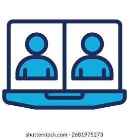 Icon-Element für virtuelle Besprechung für Entwurf