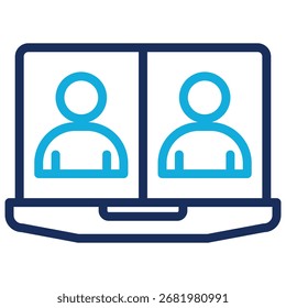 Elemento de icono de reunión virtual para diseño