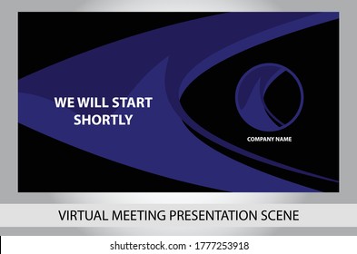 Virtual Meeting Presentation Overlay Scene Template Zoom For Company