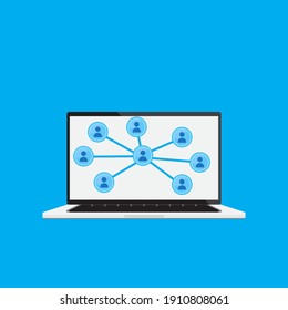 virtual meeting to success work vector 
