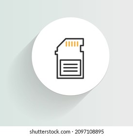 Virtual Memory icon vector design