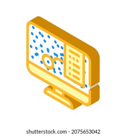 virtual planetarium isometric icon vector. virtual planetarium sign. isolated symbol illustration