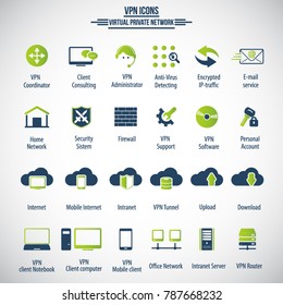 Virtual private network icons