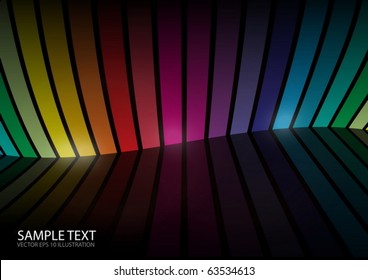 Virtual rainbow color vector  space - Rainbow vector background space illustration