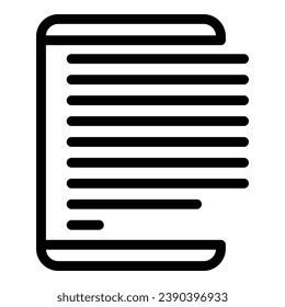 Virtual reading icon outline vector. Online book. Study read