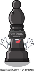 Virtual reality bishop chess toys in character shape