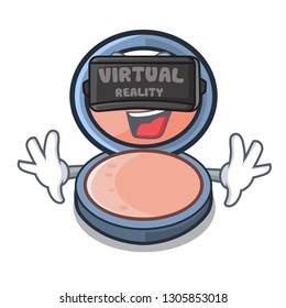 Virtual reality blush on the mascot dressing table