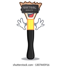 Virtual reality blusher isolated with in the cartoons