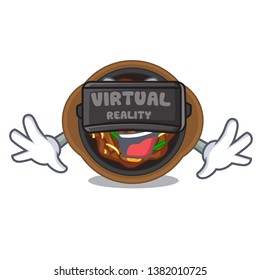 Virtual reality bulgogi in the a cartoon shape