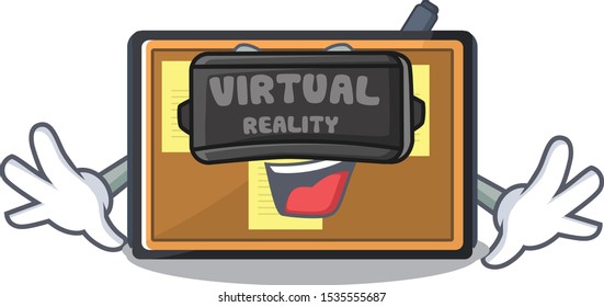 Virtual Reality Bulletin Board Isolated In The Mascot