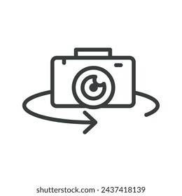 virtual reality camera isolated icon