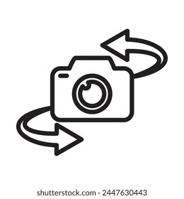 virtual reality camera isolated icon