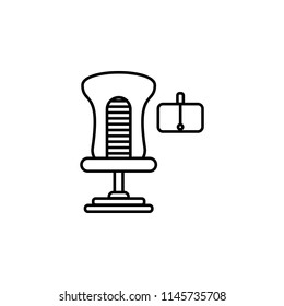 virtual reality chair icon. Element of virtual reality for mobile concept and web apps illustration. Thin line icon for website design and development, app development