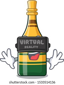 Virtual Reality Champagne Bottle In The Character Fridge