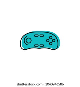 Virtual reality control icon. Doodle illustration of Virtual reality remote control vector icon for web and advertising