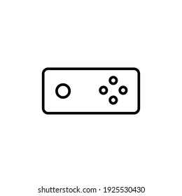 virtual reality controller line icon. simple illustration. mobile concept app line icon and web design. Editable stroke. Design template vector