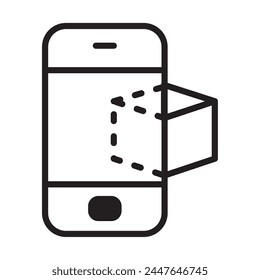 Virtual-Reality-Gerät Smartphone isoliert