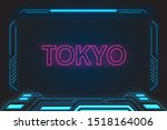 Virtual reality display abstract technology future interface hud for technology business.