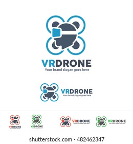 Virtual reality drone fly. For first person view drone fly club or virtual reality goggles drone fly activity