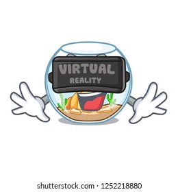 Virtual reality fishbowl jumping outside the on character