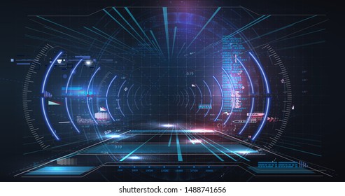 Abstract virtual space background Royalty Free Vector Image