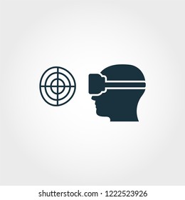 Virtual Reality Game creative icon. Premium style design from visual device icons collection. Simple virtual reality game icon for web design and printing